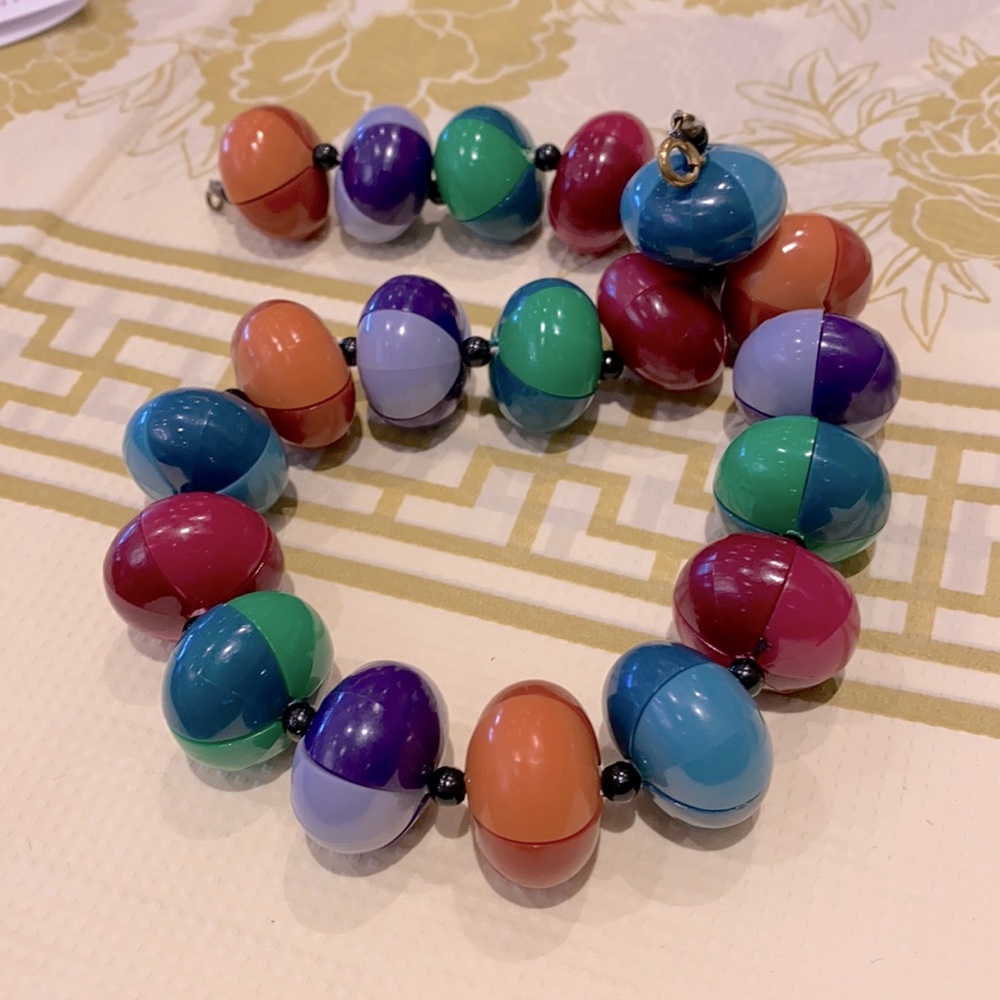 Japanese wood necklaces